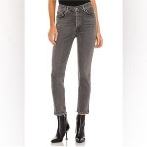 AGOLDE Nico High Rise Slim Fit Jeans in Grey – Size 27